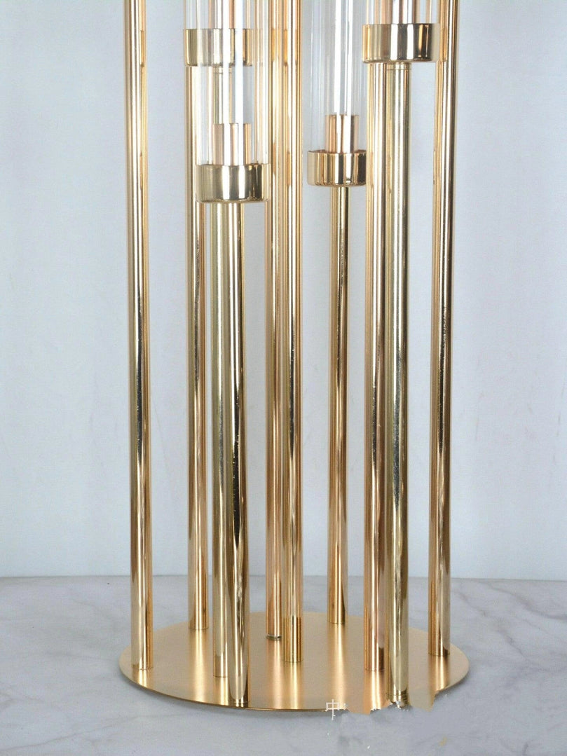 10-Arm Wedding Candelabra Table Centerpieces 4-Pack