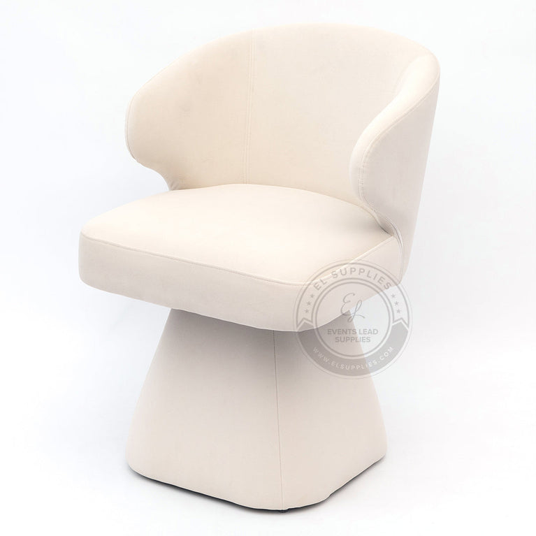 LARACHE White Accent Chair