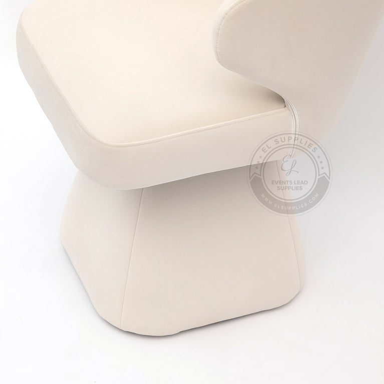 LARACHE White Accent Chair
