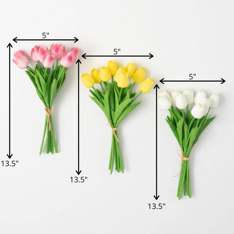 Springtime Blooming Real Touch Tulip Bush | 3 Colors