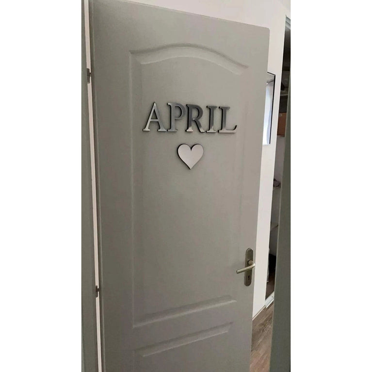 3D Acrylic Letter Wall Decor Stickers 26-Pack