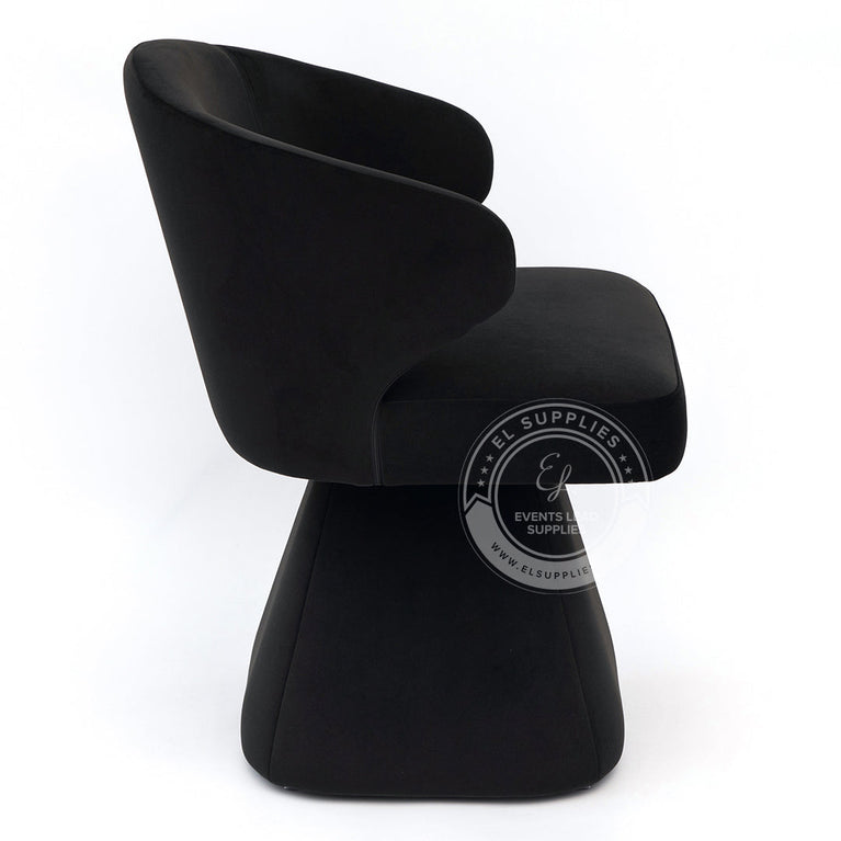 LARACHE Black Accent Chair