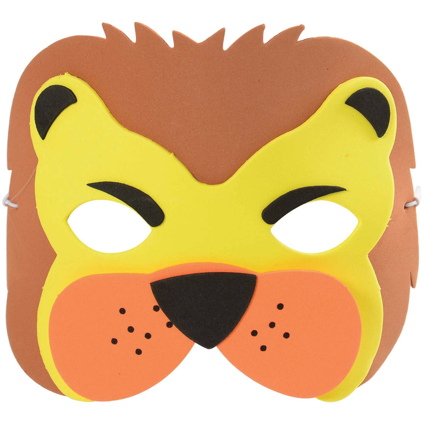 Wild Animal Foam Masks - 12 Count