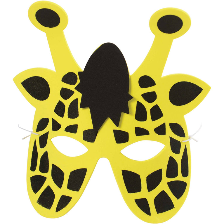 Wild Animal Foam Masks - 12 Count