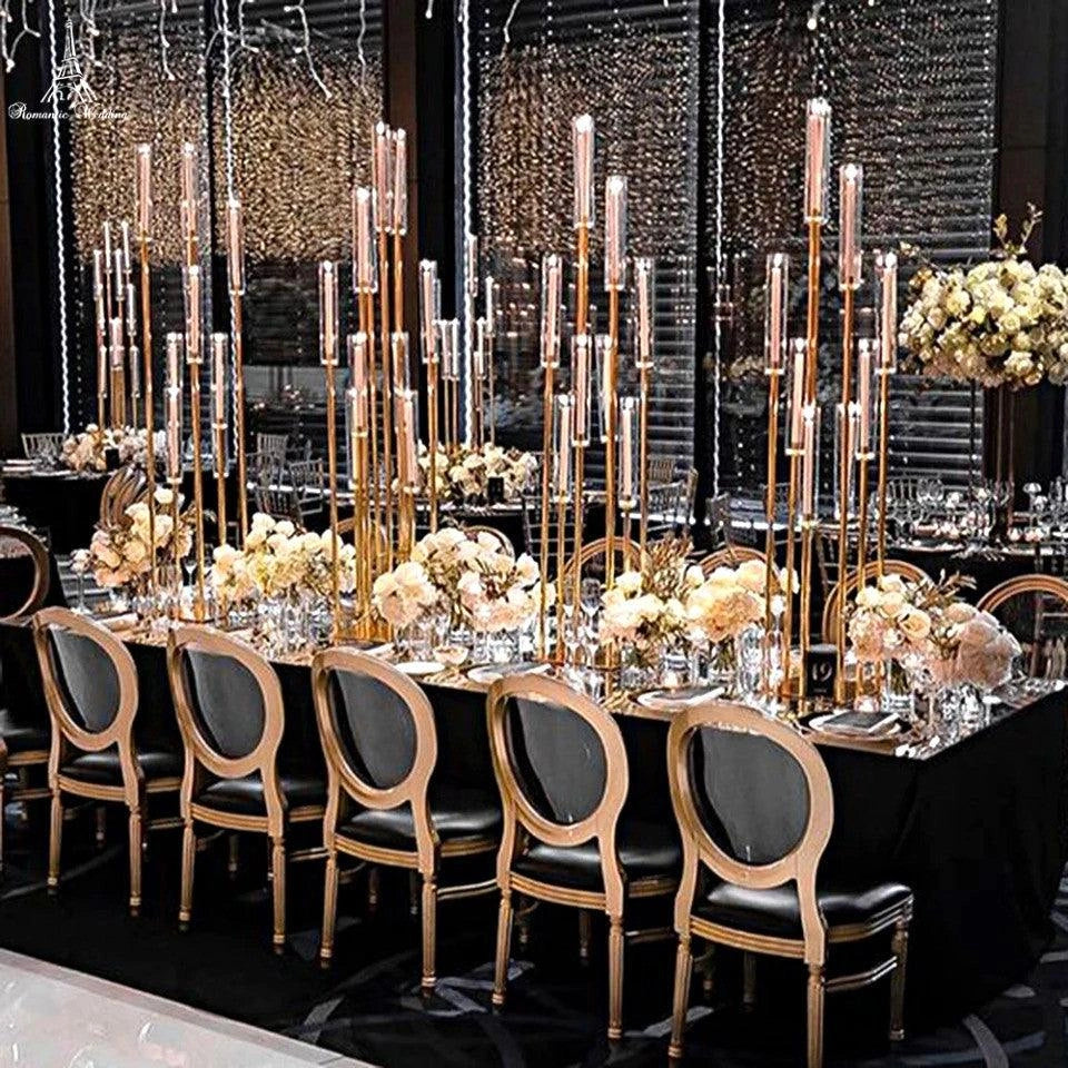 8-Arm Metal Candelabra Wedding Centerpiece, image size:960x960