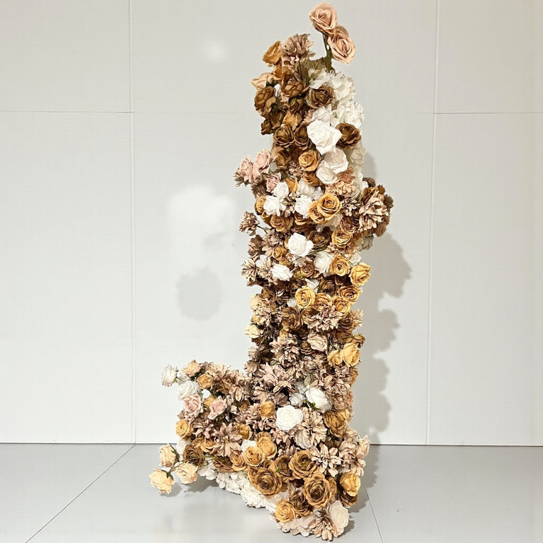 Mocha Rose Flower Arrangement For Rent | MA Wedding Decor