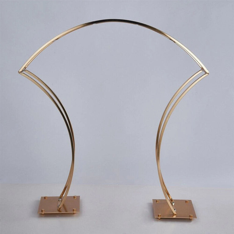 Arched Gold Wedding Table Centerpieces 4-Pack