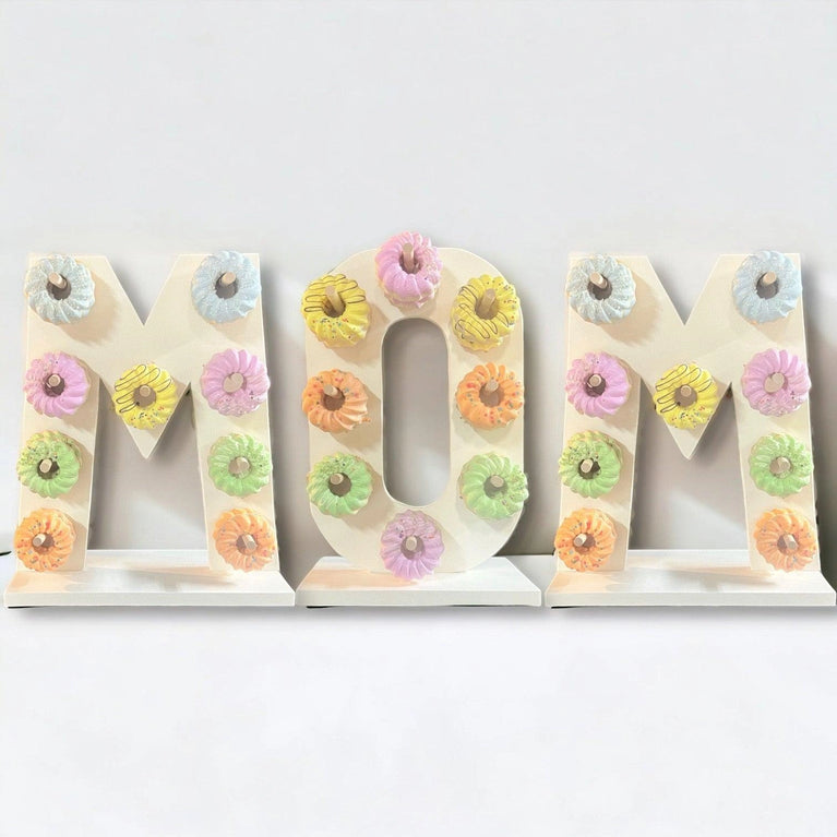 Donut Wall Personalized Mother's Birthday Party Dessert Stand