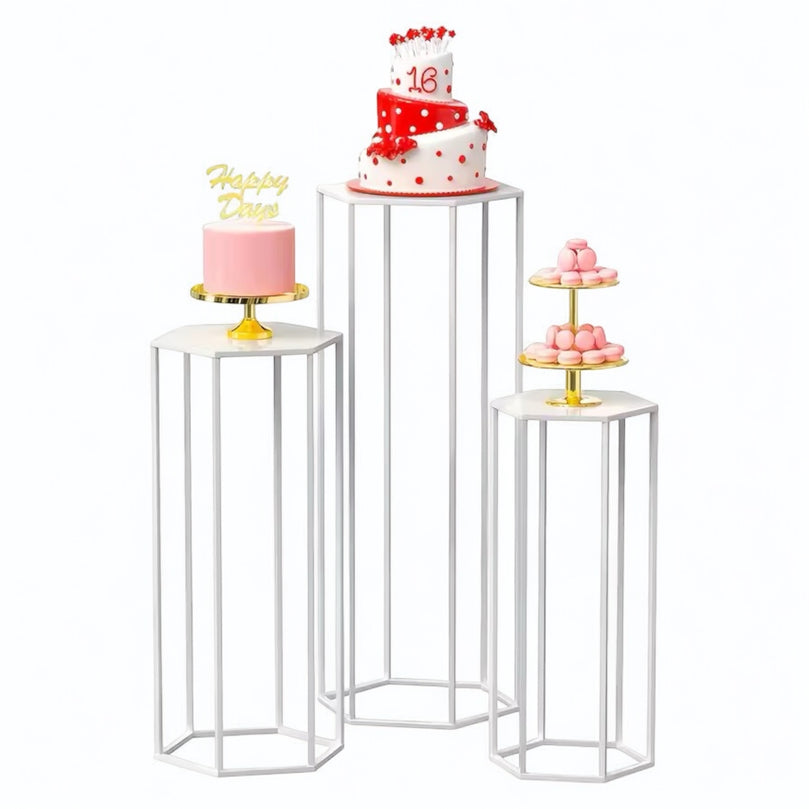 3-Piece Hex Pedestals
