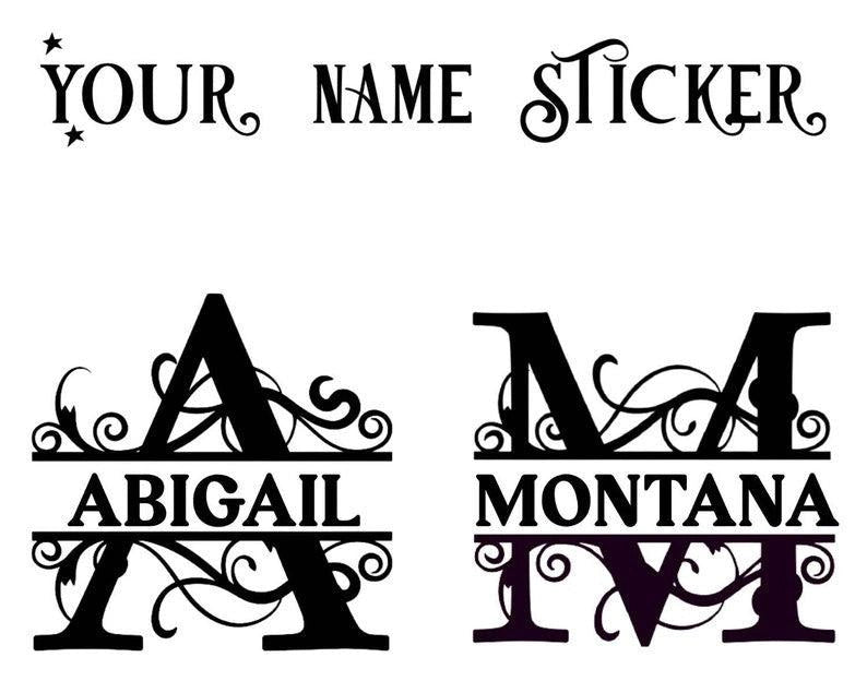 First Name Custom Vinyl Wall Decal Sticker