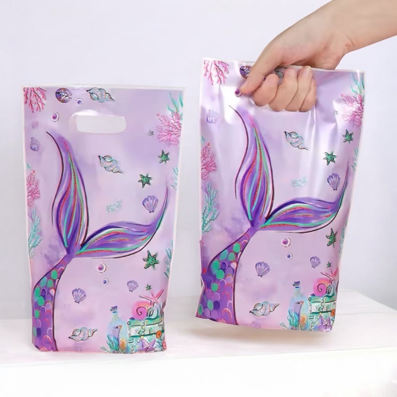 Mermaid Party Favors For Kids - Birthday Goodie Bags 10-Pack