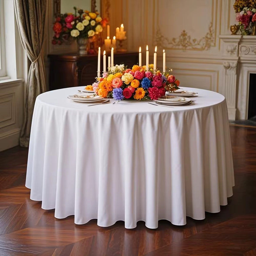 120" Polyester Round Tablecloth