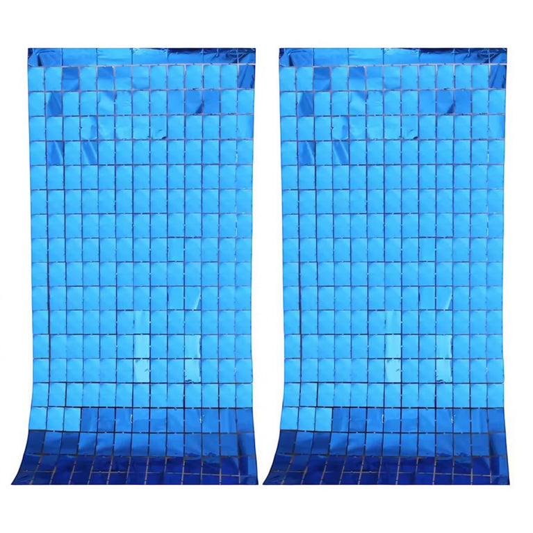 Birthday Party Shimmer Wall Curtains 2-Pack