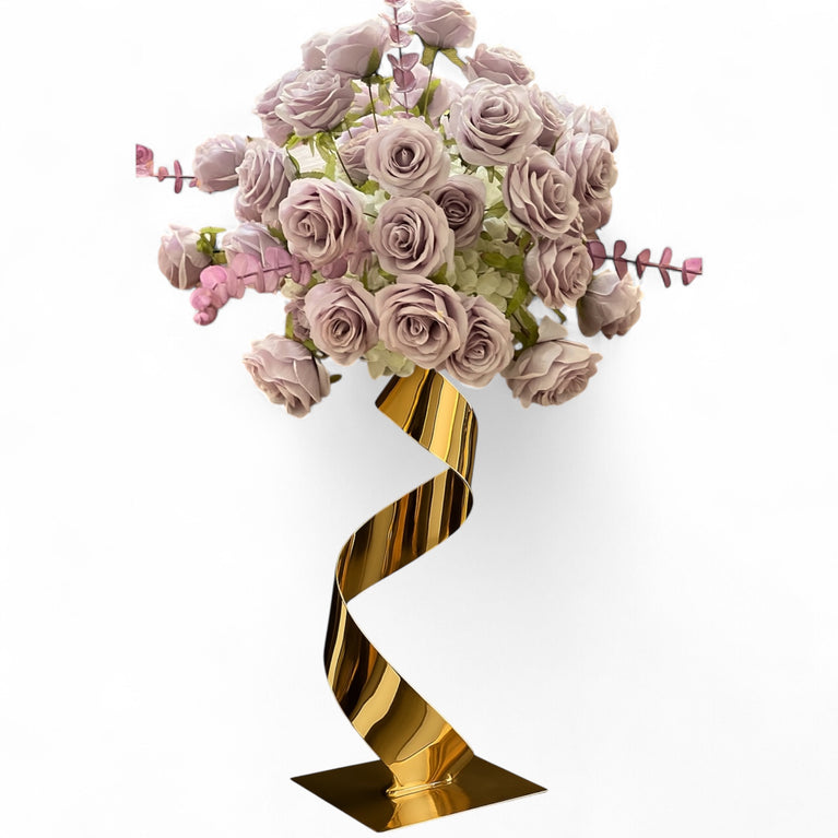 Spiral Centerpiece Rental For Wedding and Party Table Decor