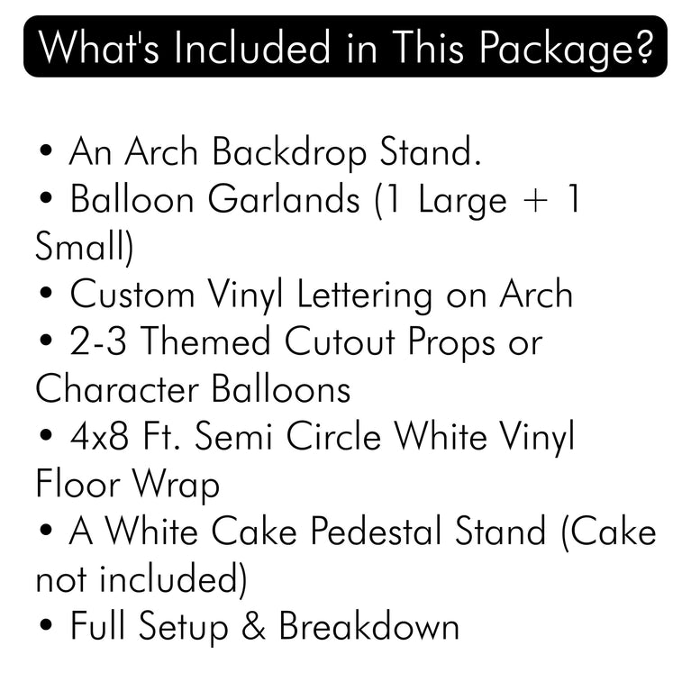 Mermaid Dreams Birthday Balloon Backdrop Package | MA