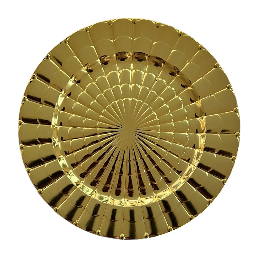RAYA Gold Charger Plate Rental | Luxury Wedding Tableware