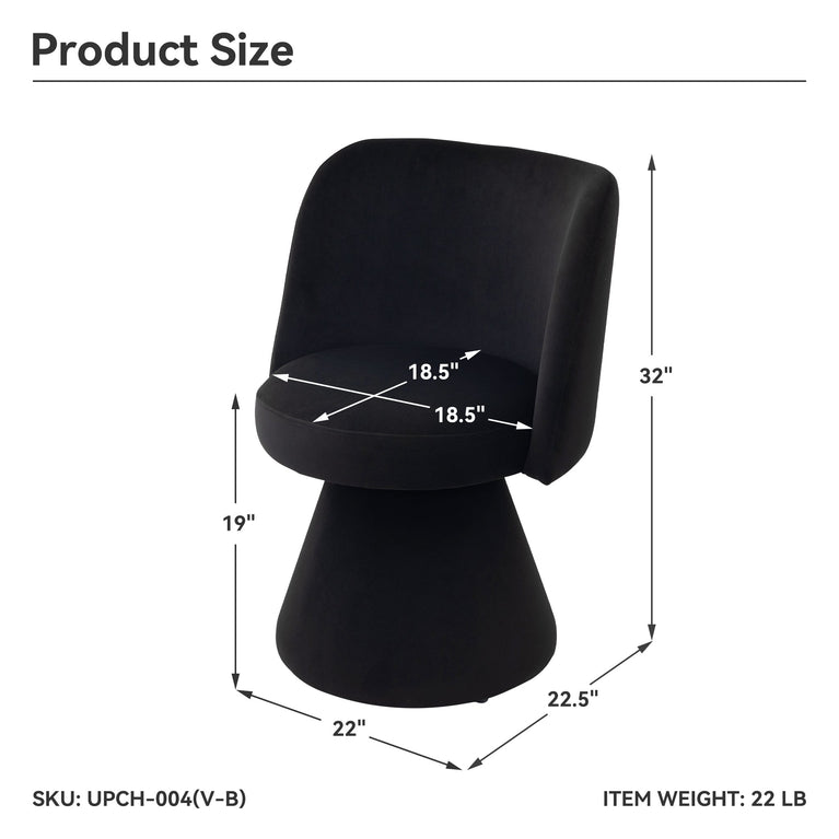 MARTIL Black Accent Chair