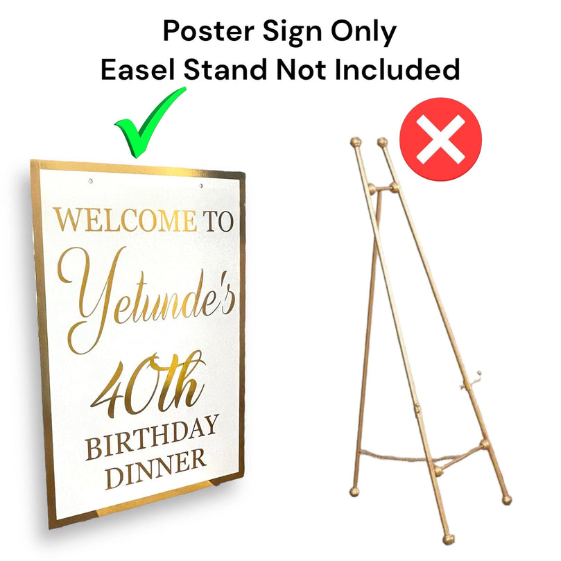 Personalized 20 x 30" Wedding Welcome Sign