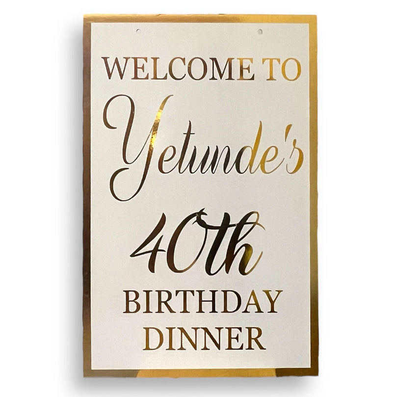 Personalized 20 x 30" Wedding Welcome Sign