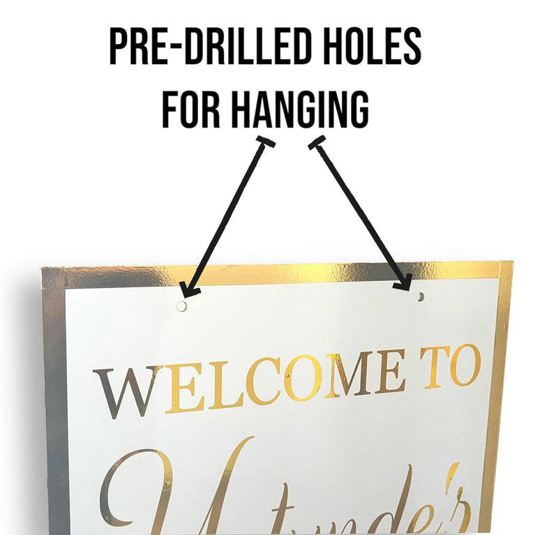 Personalized 20 x 30" Wedding Welcome Sign