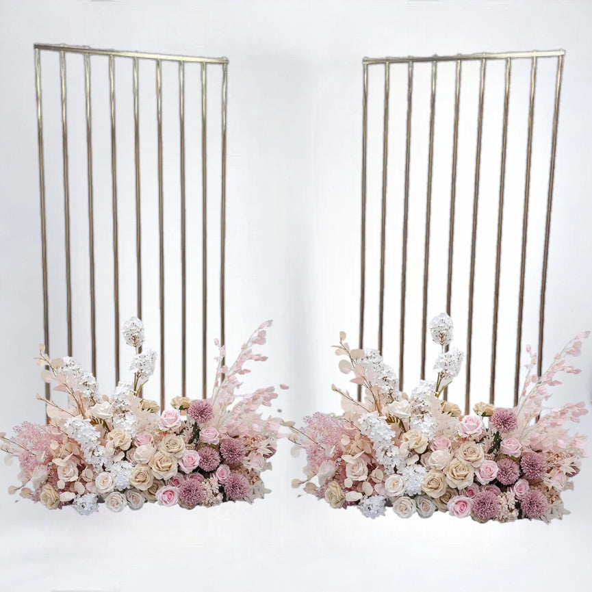 Shiny Gold Wedding Backdrop Stand 2.6 x 6.5 FT