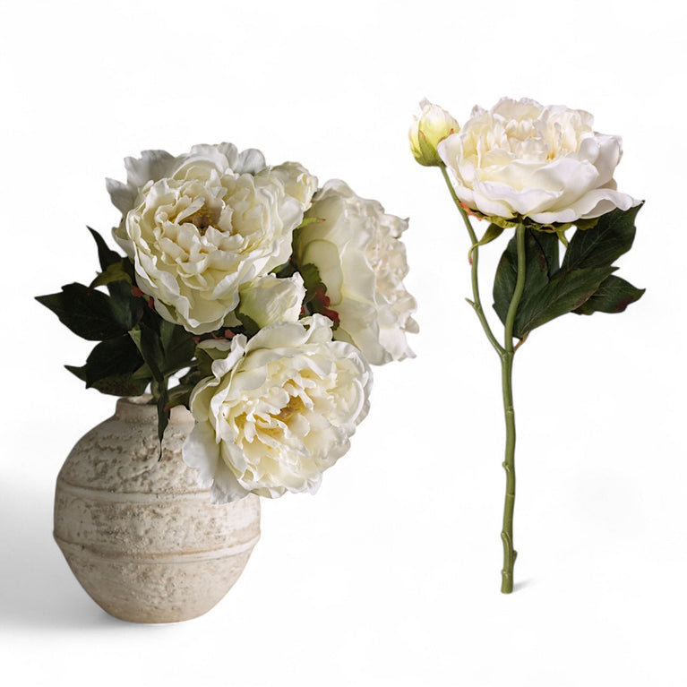 Cream Peony Stem Spray