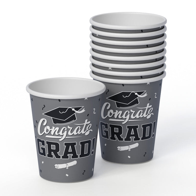 White/Silver Graduation Combo Pack | Service For 8