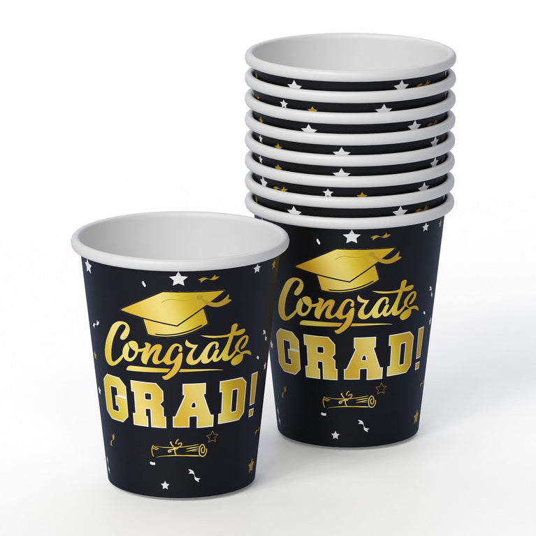 Black/Gold Graduation Combo Pack | Service For 8