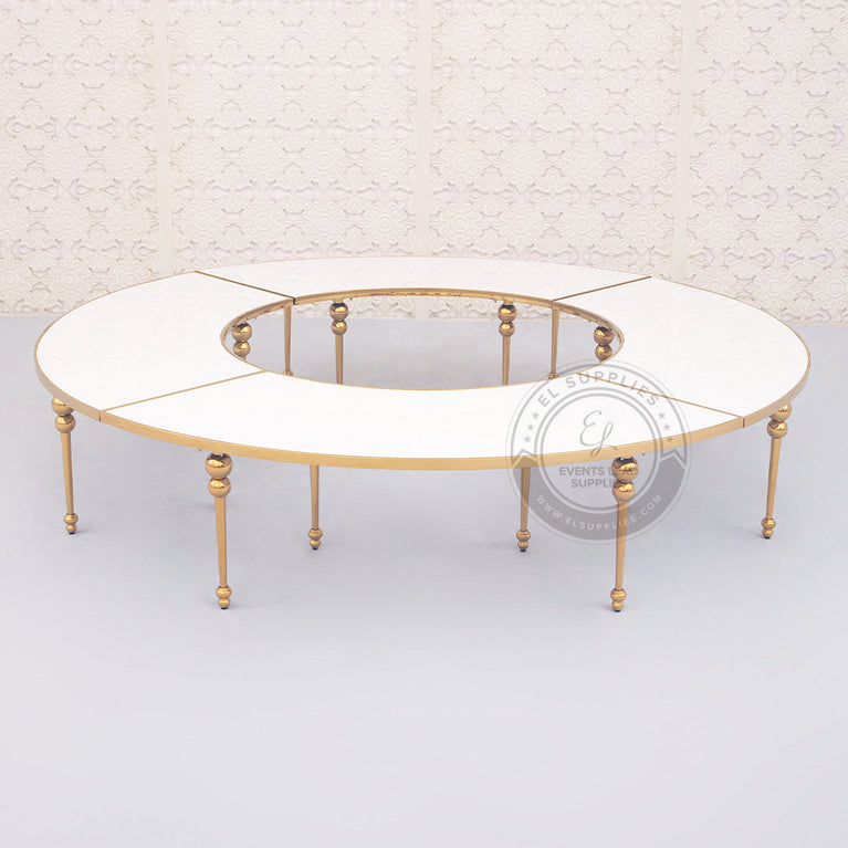 VEGA YAN Gold Kids Table - Full Round
