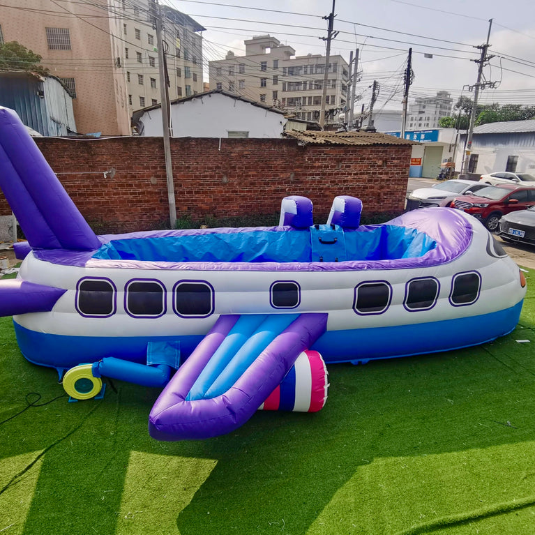 JetSplash Airlines Inflatable Water Pool for Rent - 26x16 Ft