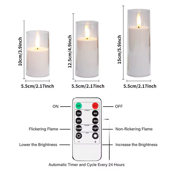 Flameless Candle 3-Pack