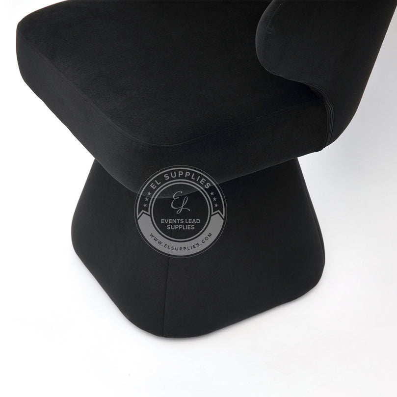 LARACHE Black Accent Chair