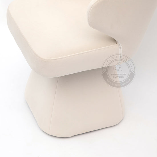 LARACHE White Accent Chair