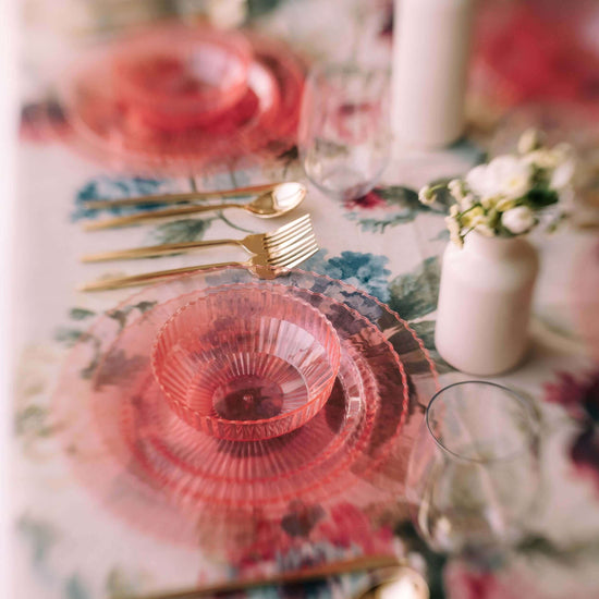 Gemstone Collection Rose Quartz 9 Inch Plates - 10 Ct.