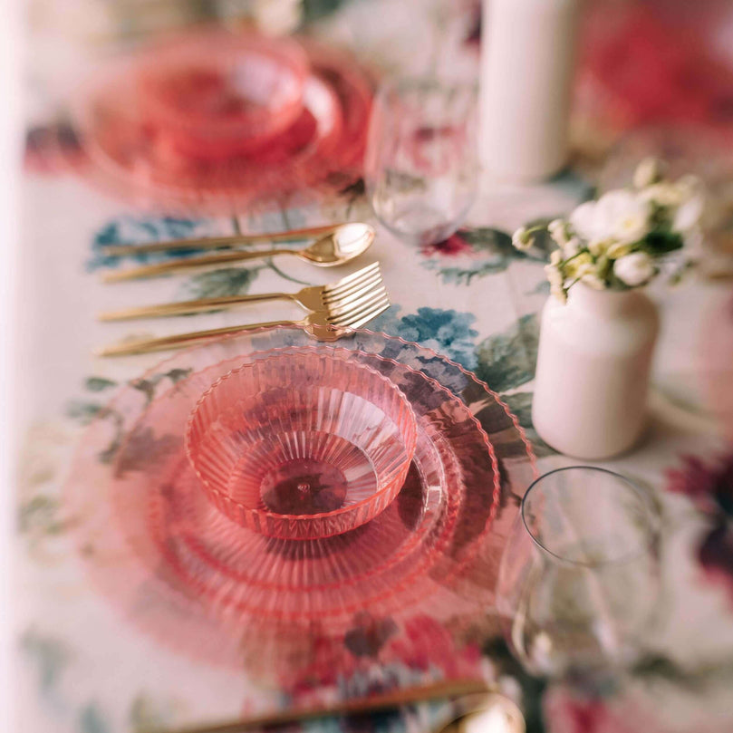 Gemstone Collection Rose Quartz 9 Inch Plates - 10 Ct.