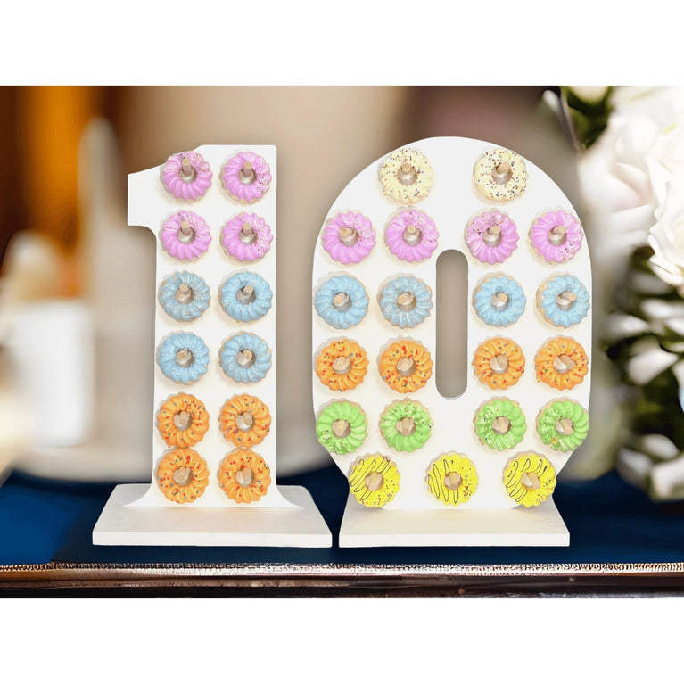 24" Donut Stand Personalized Number