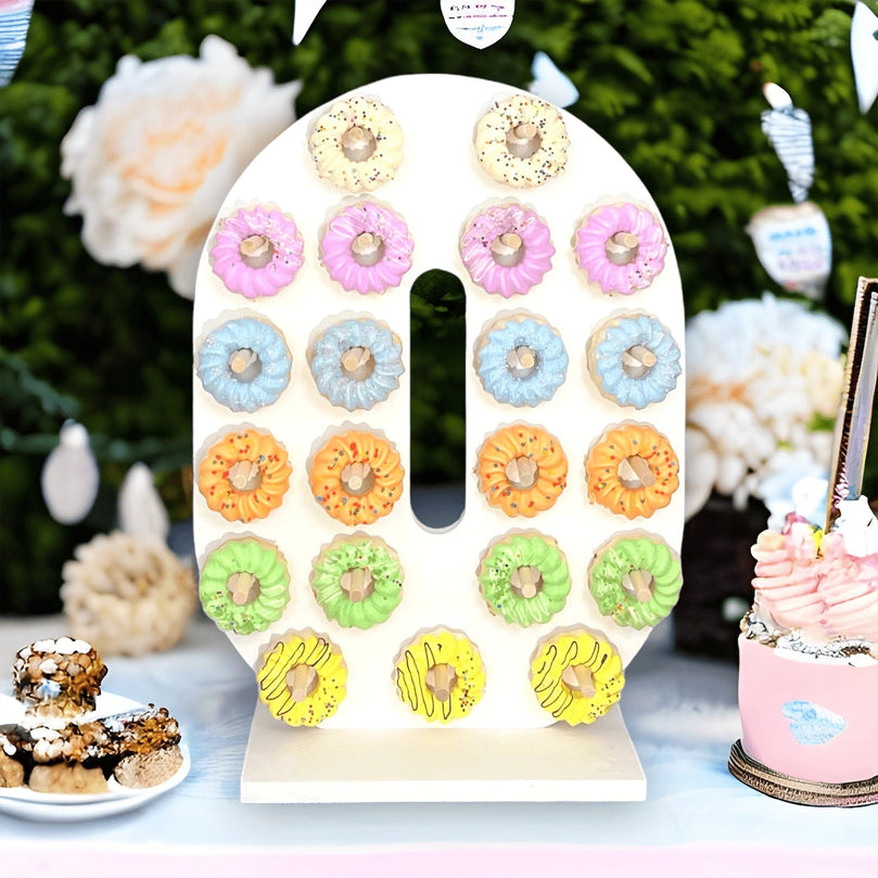 24" Donut Stand Personalized Number