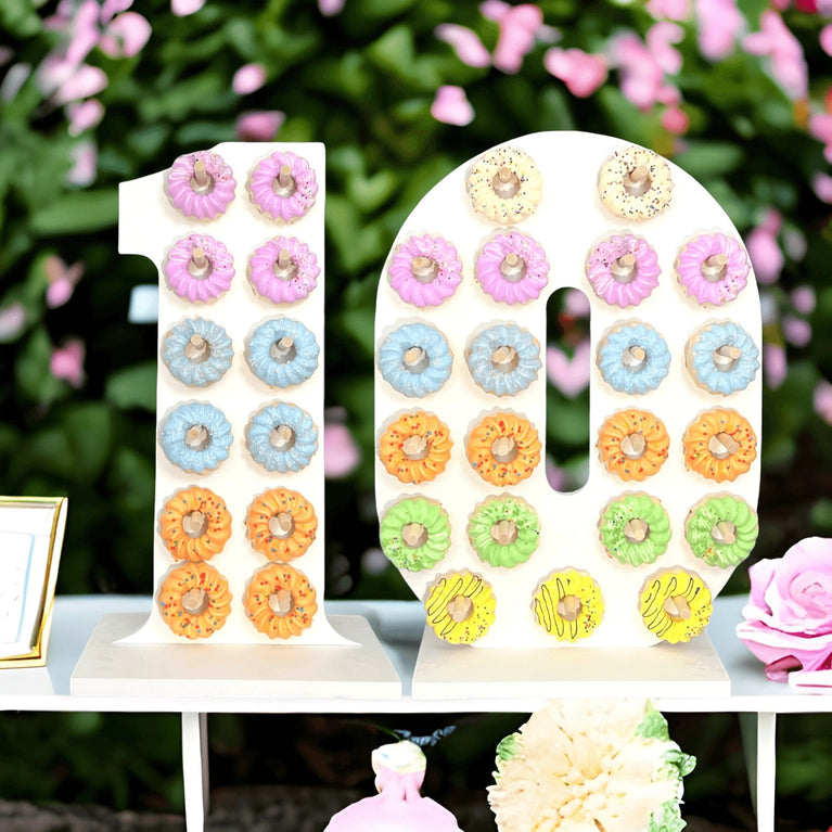 24" Donut Stand Personalized Number