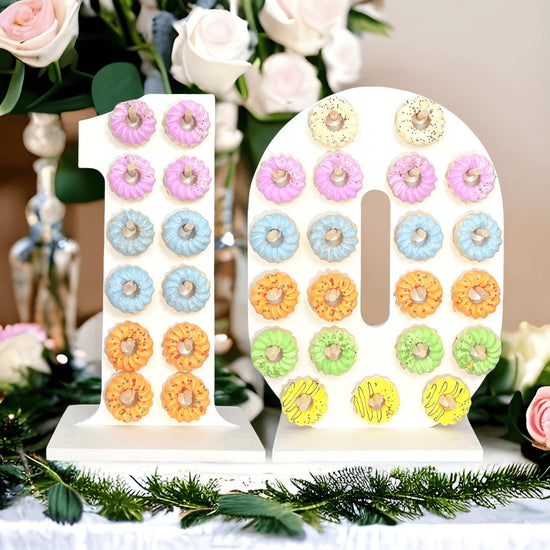 24" Donut Stand Personalized Number