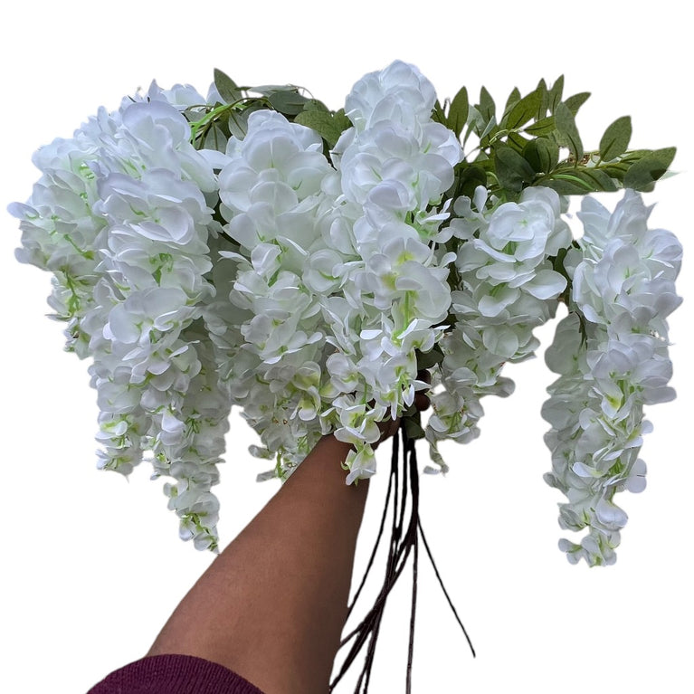 Artificial Wisteria Flowers - Faux Wisteria Vines for Decor