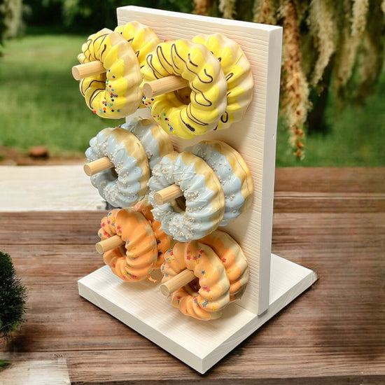 White Donut Stand Towers: Doughnut Display, Dessert Holder - Décor Maniacs