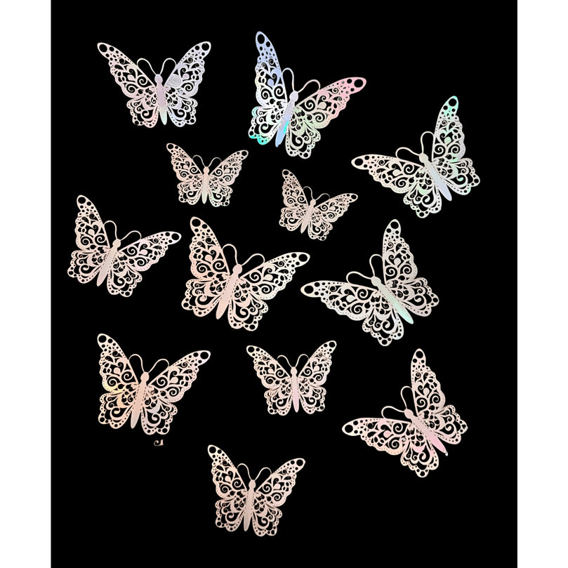 3D Butterflies Kids Bedroom Wall Decor 12-Pack