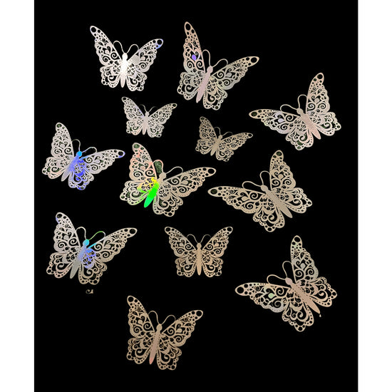 3D Butterflies Kids Bedroom Wall Decor 12-Pack