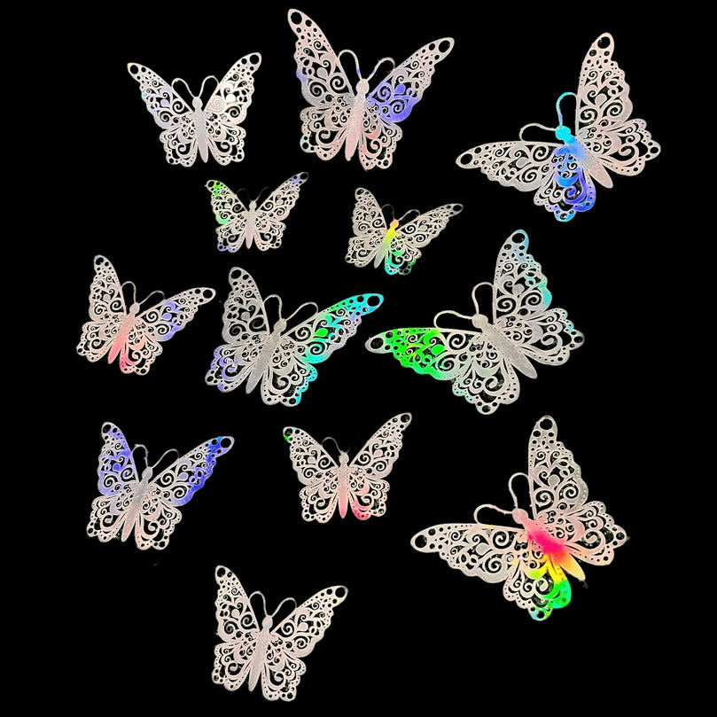 3D Butterflies Kids Bedroom Wall Decor 12-Pack