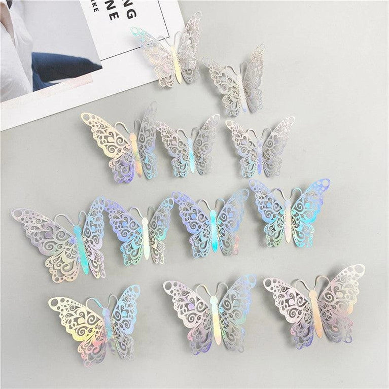 3D Butterflies Kids Bedroom Wall Decor 12-Pack