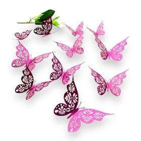 3D Butterflies Kids Bedroom Wall Decor 12pcs