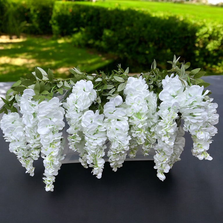 Artificial Wisteria Flowers - Faux Wisteria Vines for Decor