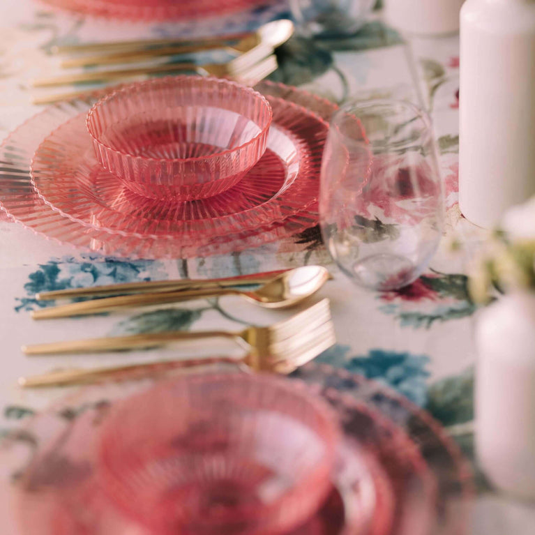 Gemstone Collection Rose Quartz 9 Inch Plates - 10 Ct.