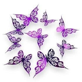 3D Butterflies Kids Bedroom Wall Decor 12pcs