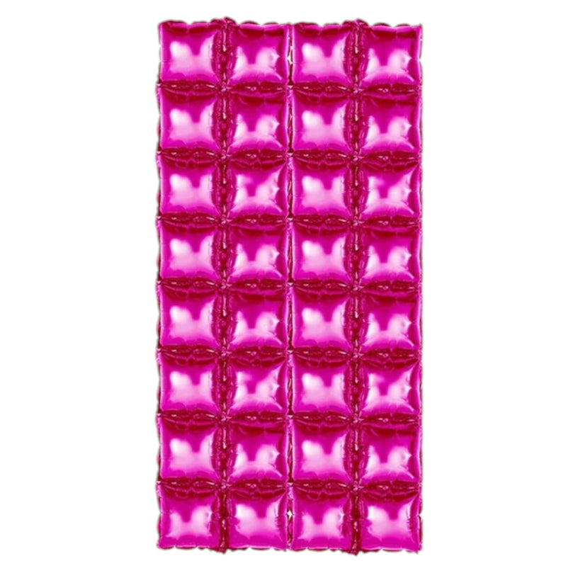 4 Rows Square Foil Balloon Wall Decoration